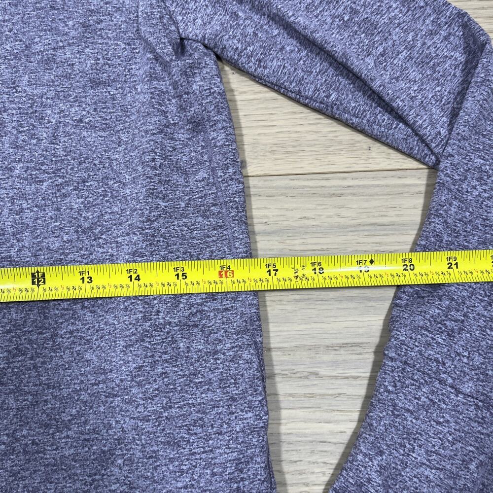 Athleta Womens Sz XS Performance T-Shirt Top Heathered Purple Stretch Athleisure - Picture 9 of 10